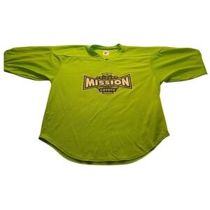 Pear Sox Chicago Mission Hockey Jersey Men's M Neon Green Coyote Athletic Top